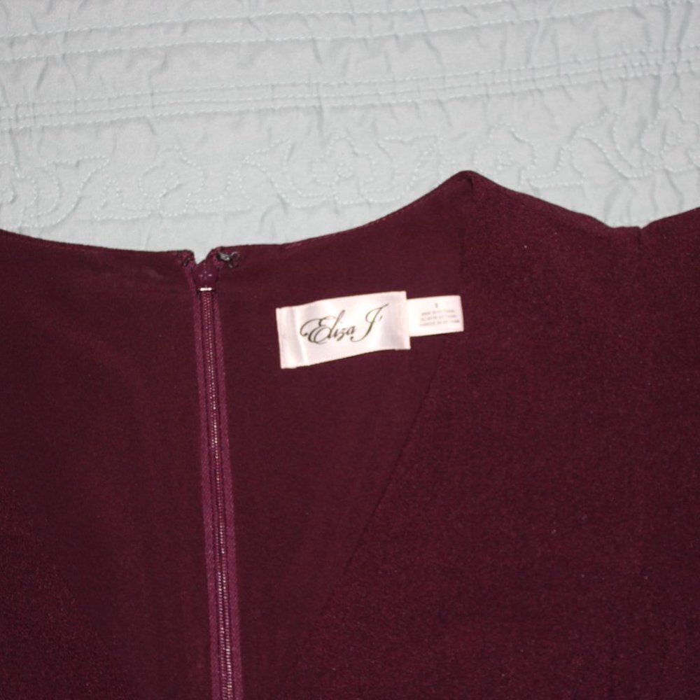 Eliza J Flutter Sleeve Jumpsuit Size 8 - Picture 3 of 9